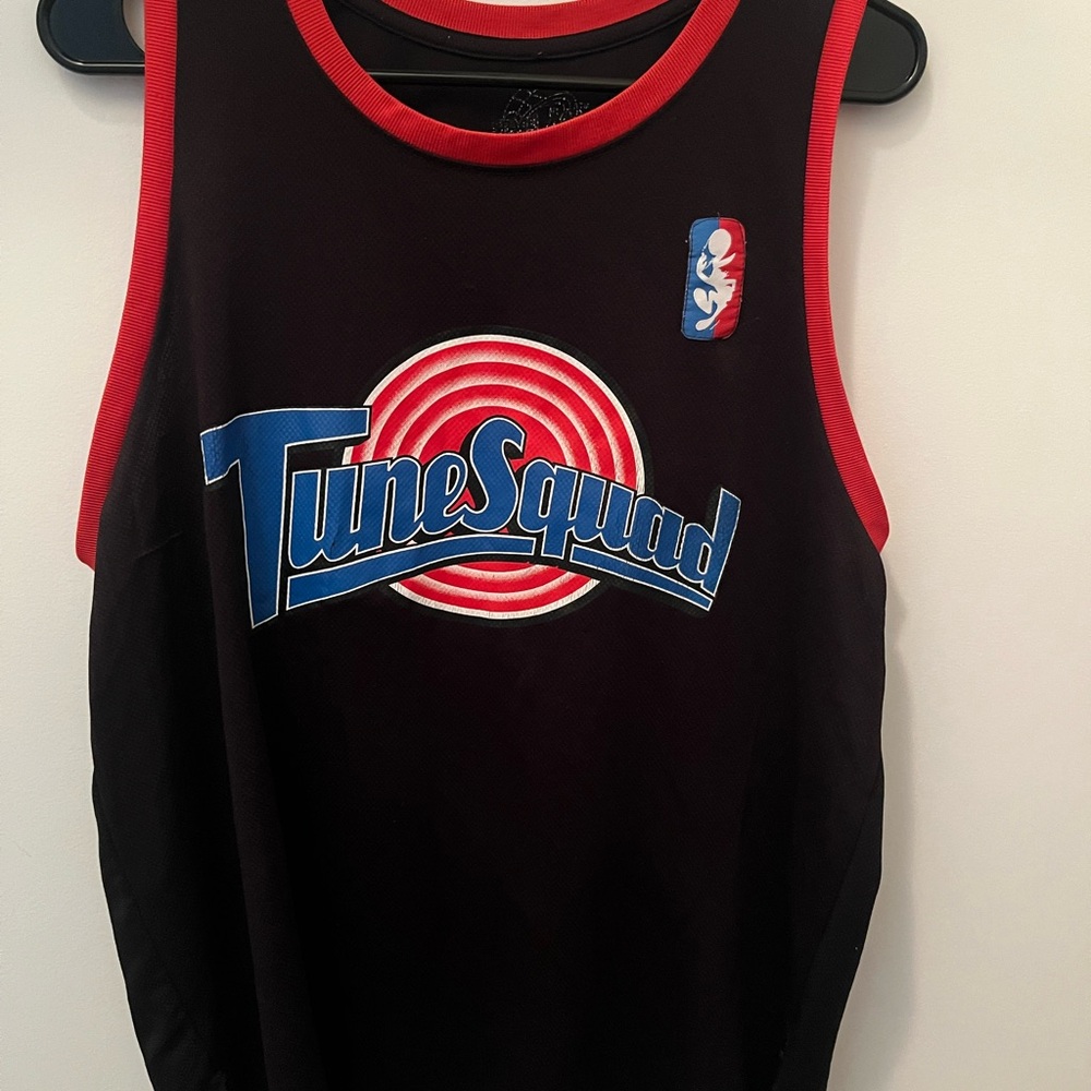 Tune Squad Black and Red Tank Top
